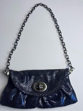 Y2K Carla Mancini Snakeskin Leather Mini Bag